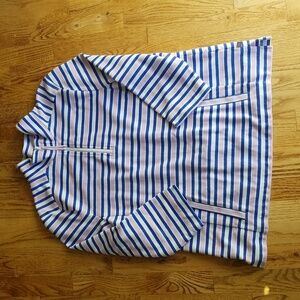 (XL) T by Talbots Striped Nautical Cottagecore Colorful Casual Soft Classic